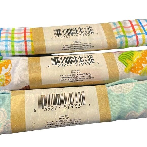 Crafter's Square Mixed Fabric Lot Multicolored Cupcakes Plaid Sunshine Clouds - Picture 6 of 7